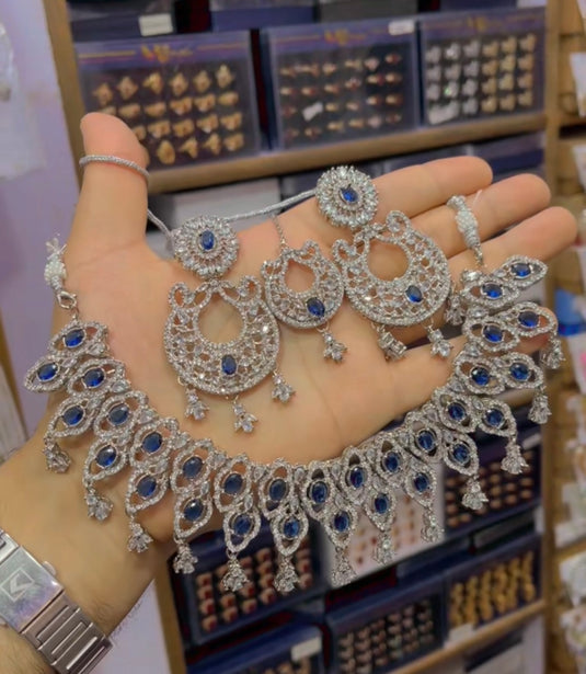 zircone necklace set (Ns61)