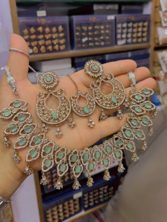 zircone necklace set (Ns61)