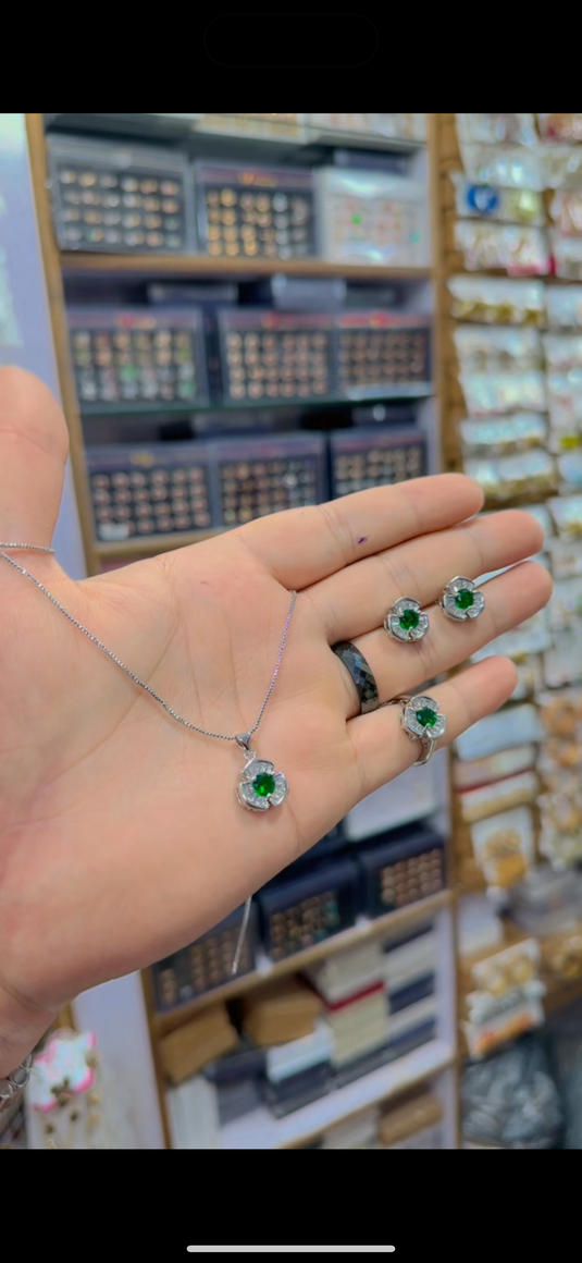One Carrat Locket set + Ring (Ls125)