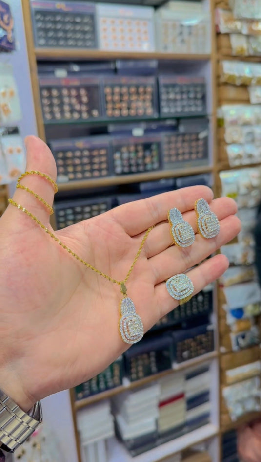 Ganga Jamni Locket set(Ls119)