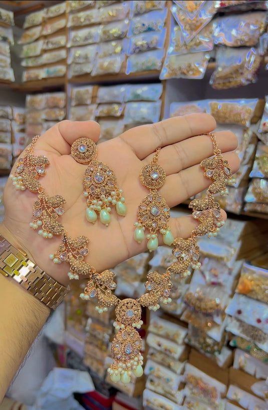 Zircone necklace set (Ns095)