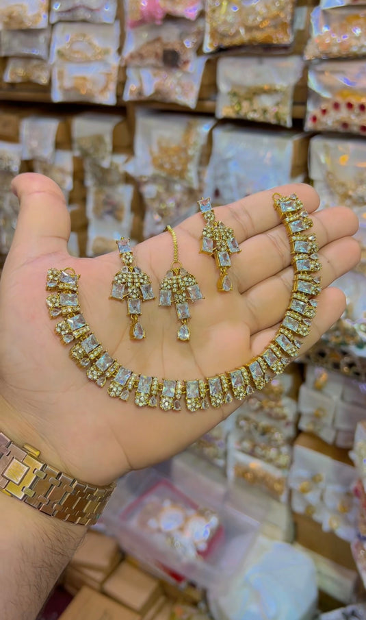 Zircone necklace set (Ns112)