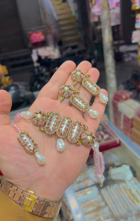 Turkish Mother of Pearl Chokar set (Cs116)