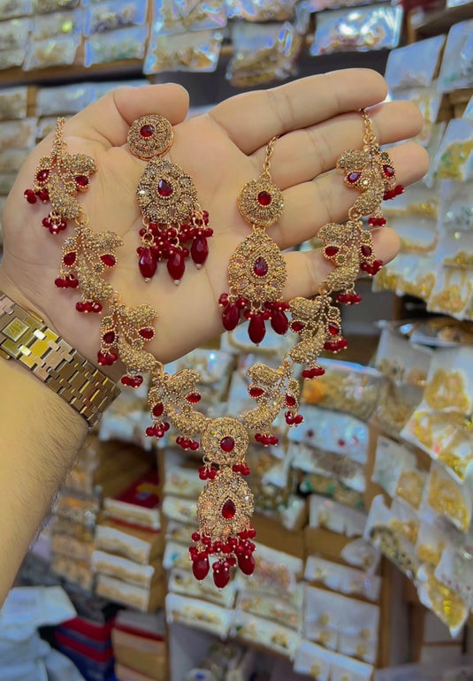 Zircone necklace set (Ns095)