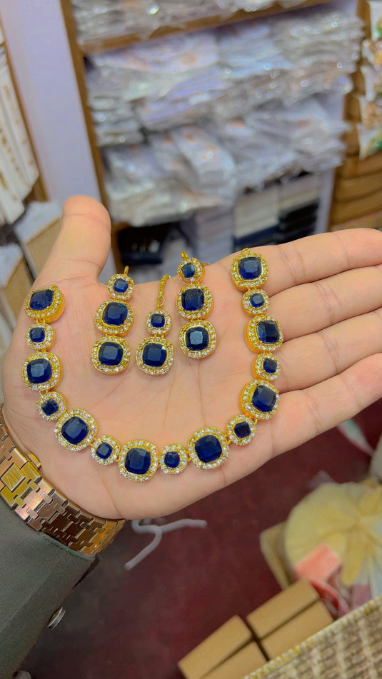 Zircone necklace set (Ns038)