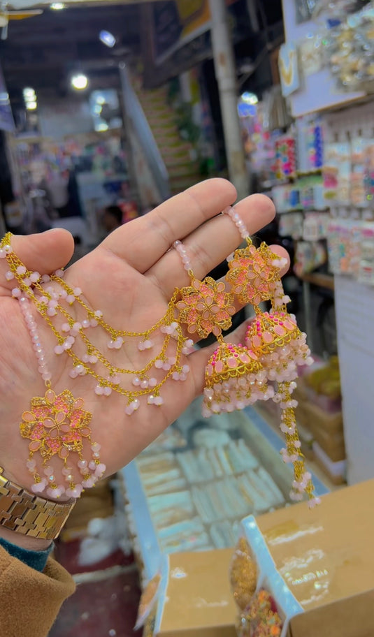 Zircone sharay wala bindiya Jhumkay (Bk26)