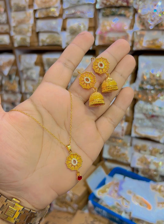 Gold plated Locet set (Ls098)