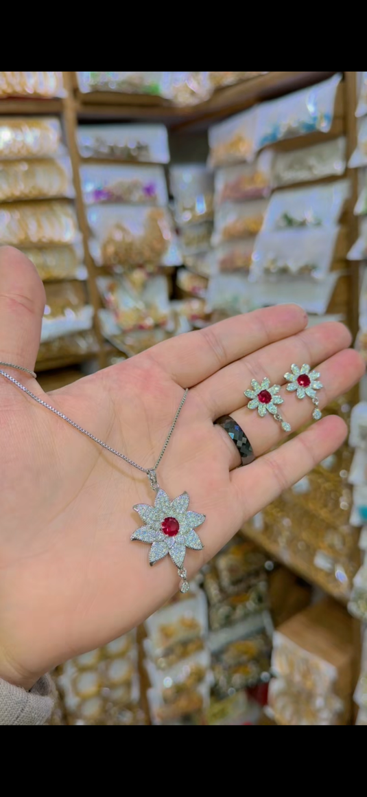 One Carrat Locket set(Ls158)