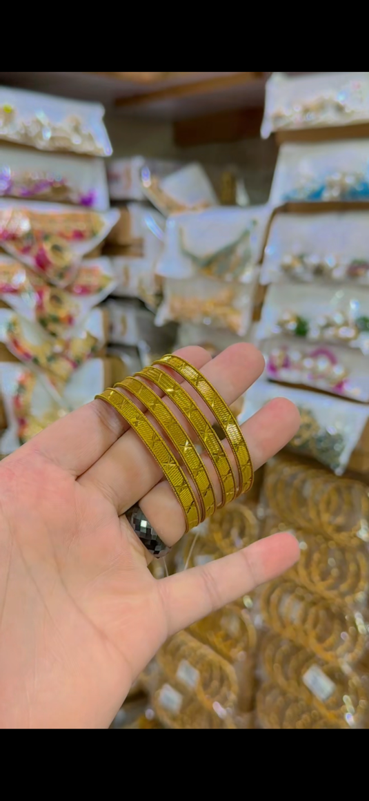 Gold Plated Bangles(Bg208)