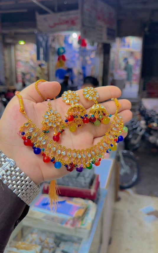 Kundan necklace set (Ns207)