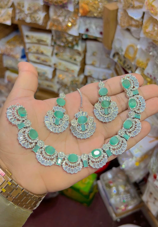 Zircone necklace set (Ns087)