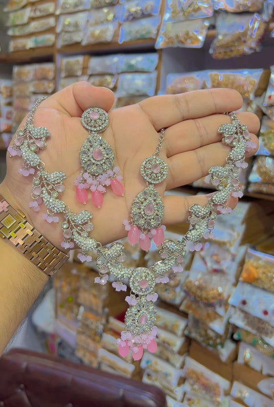 Zircone necklace set (Ns095)