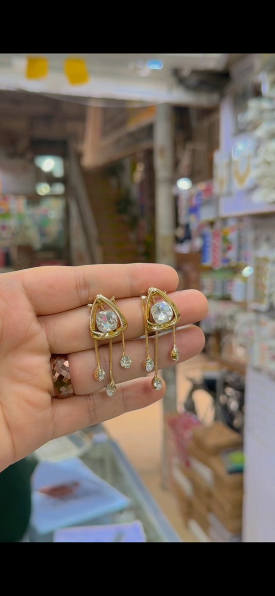 Zircone Kasmiri 2in 1 Earrings(Er206)