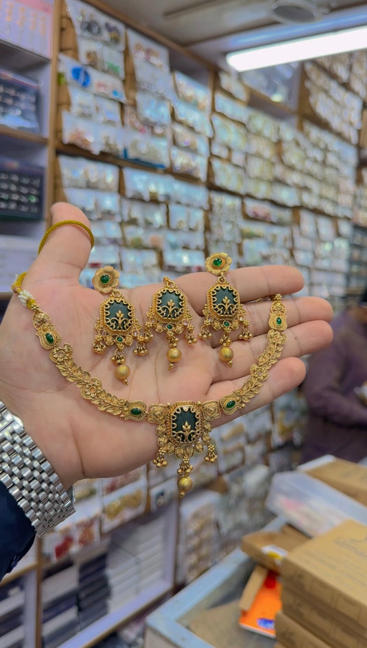 Rajwari 3d necklace set (Ns315)