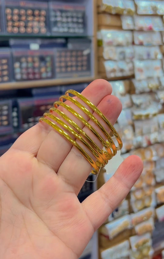 6 Pc Gold plated Bangle (Bg190)