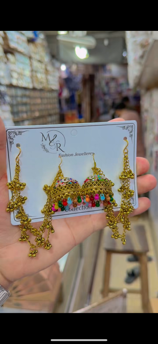 Kashmiri Sharay wali Jhumki (Er152)