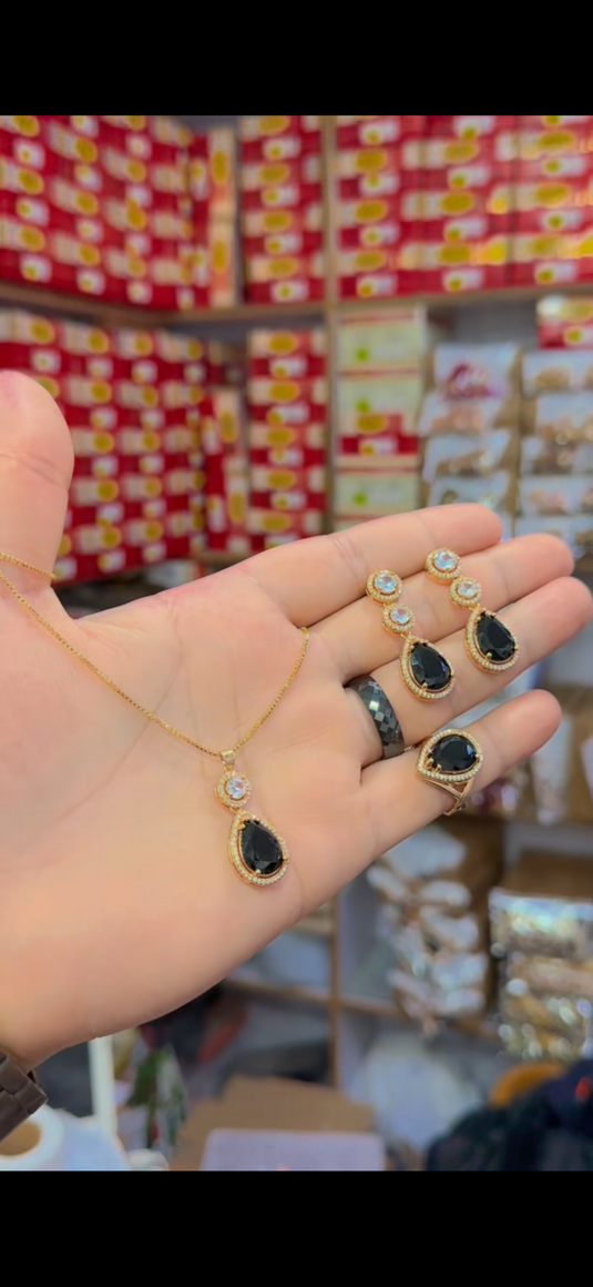 One Carrat Locket set+Ring(Ls167)