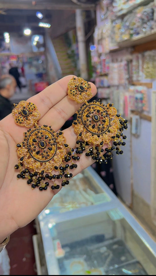 3D zircine Stones Earrings (Er100)