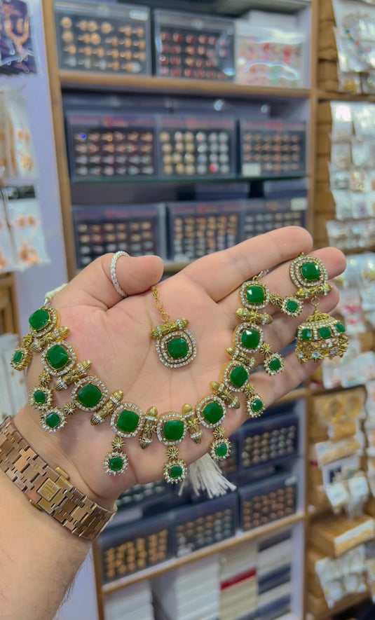 zircone necklace set (Ns164)