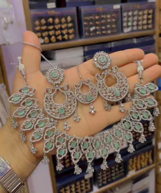 zircone necklace set (Ns61)