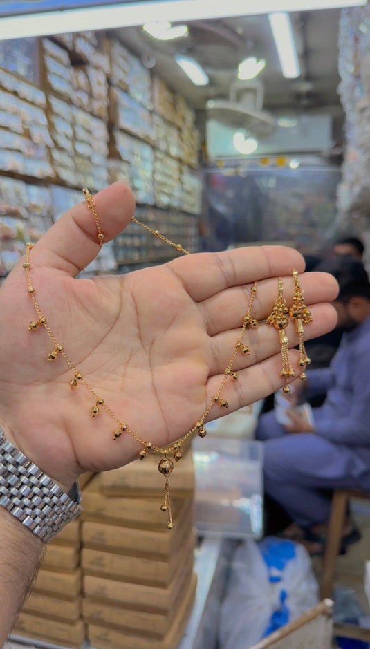 Gold plated locet set (Ls249)