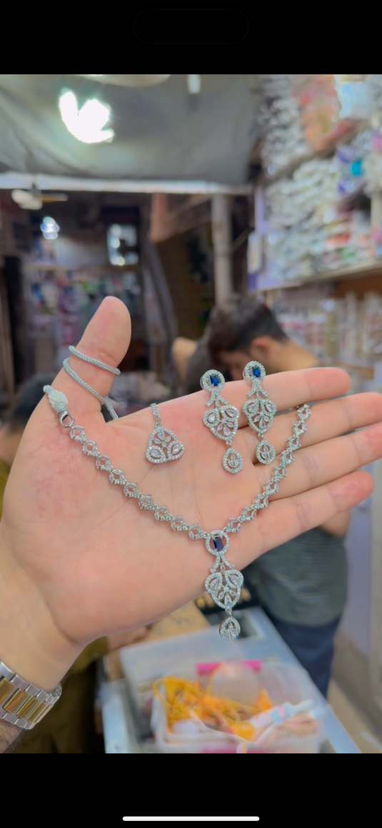 One carrat AD Necklace set(Ns208)