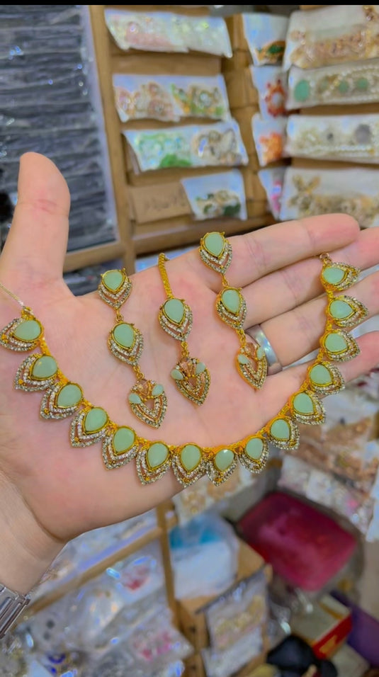 Zircone Necklace Set (Ns092)