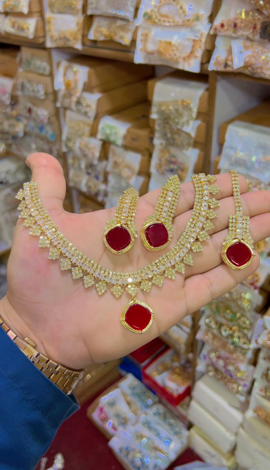 Zircone necklace set (Ns113)