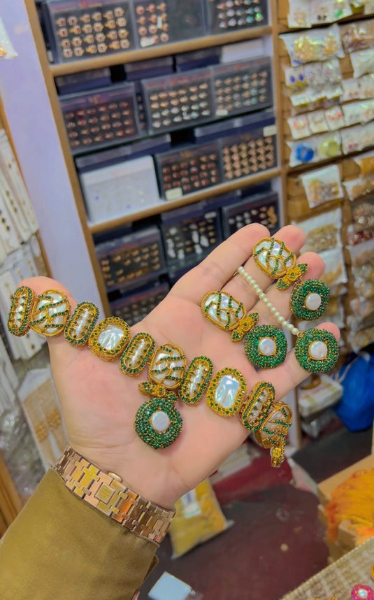 Turkish Necklace set(Mother of Pearl’s) (Ns93)
