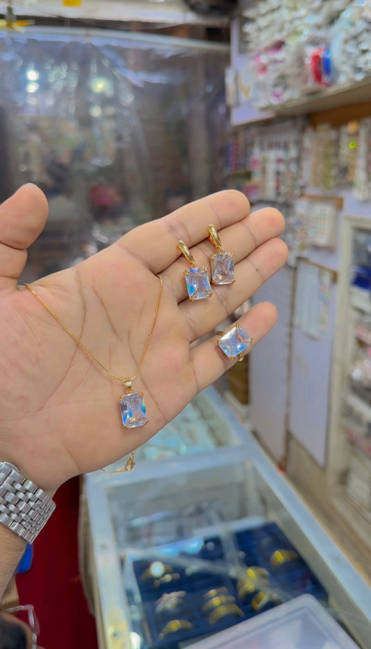 1 carat dublet locet set (Ls237)