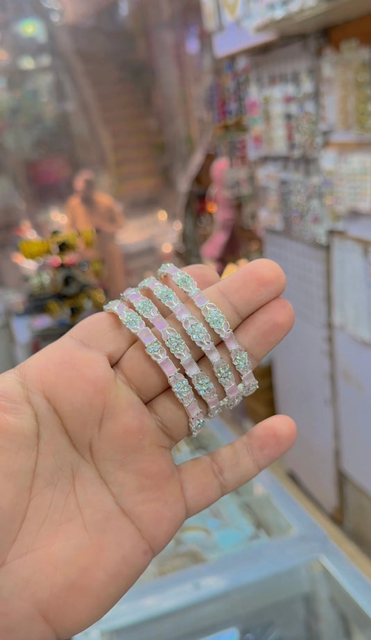 zircone (4pc)bangles (Bg313)