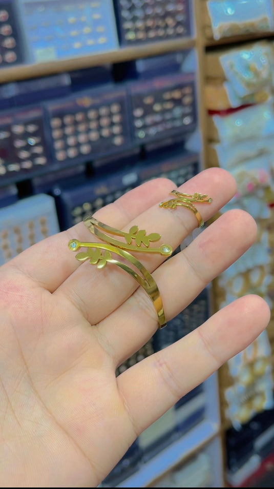 Stainless steel handcuff+Ring(Bs068)