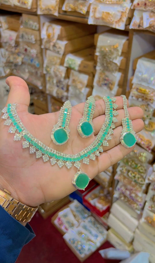 Zircone necklace set (Ns113)