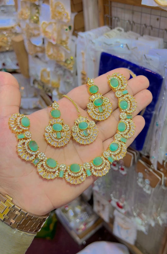 Zircone necklace set (Ns087)