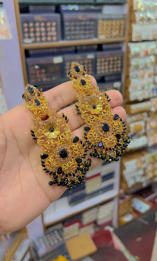 3d Zircone earrings (Er107)