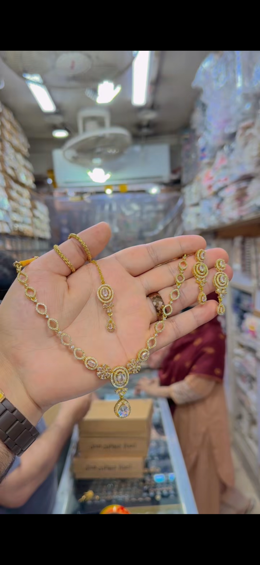 One Carrat Necklace set(Ns257)