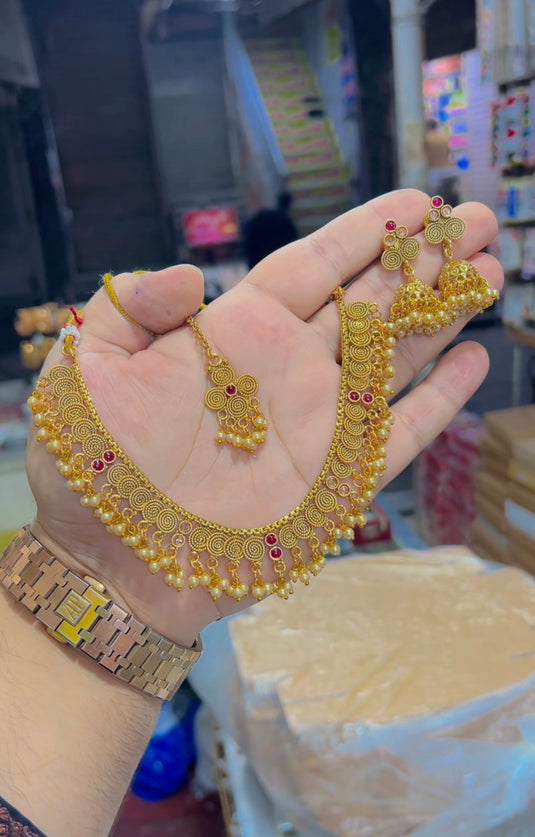 Rajwari necklace set (Ns126)