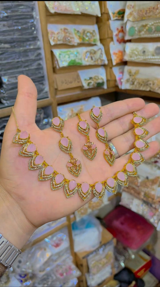 Zircone Necklace Set (Ns092)