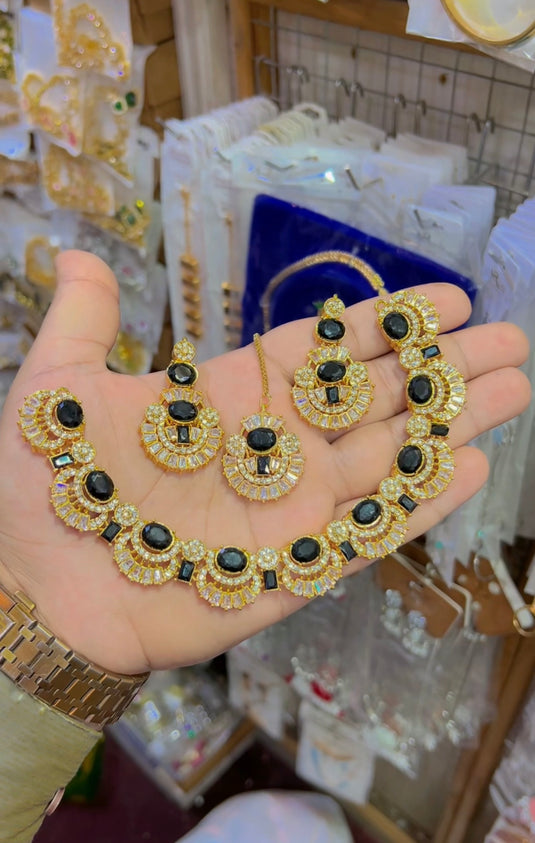 Zircone necklace set (Ns087)