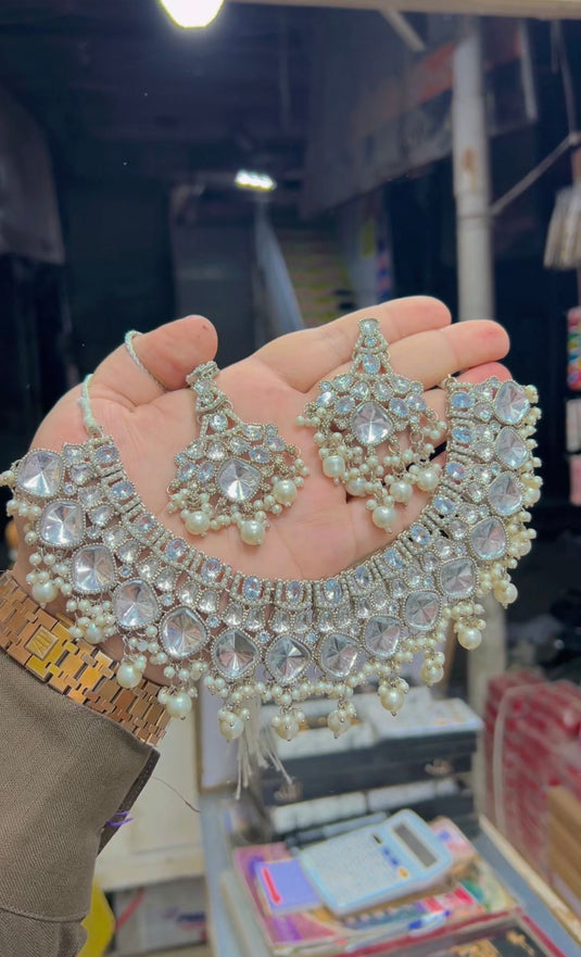 Kundan Polki Necklace set (Ns162)