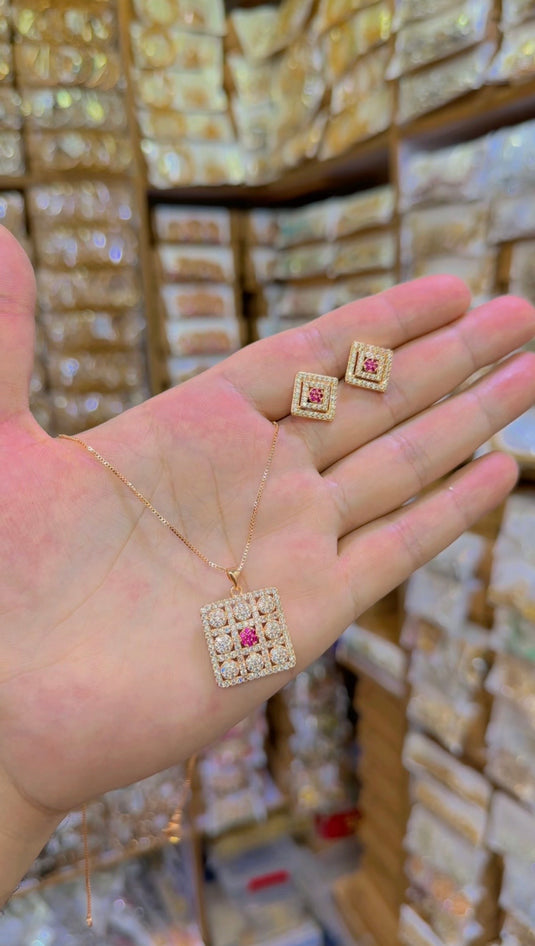 One Carrat Locket Set (Ls112)