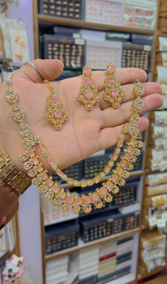 2bl zircone Necklace set (Ns154)