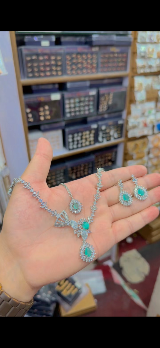 Ad Zircone necklace set(Ns160)
