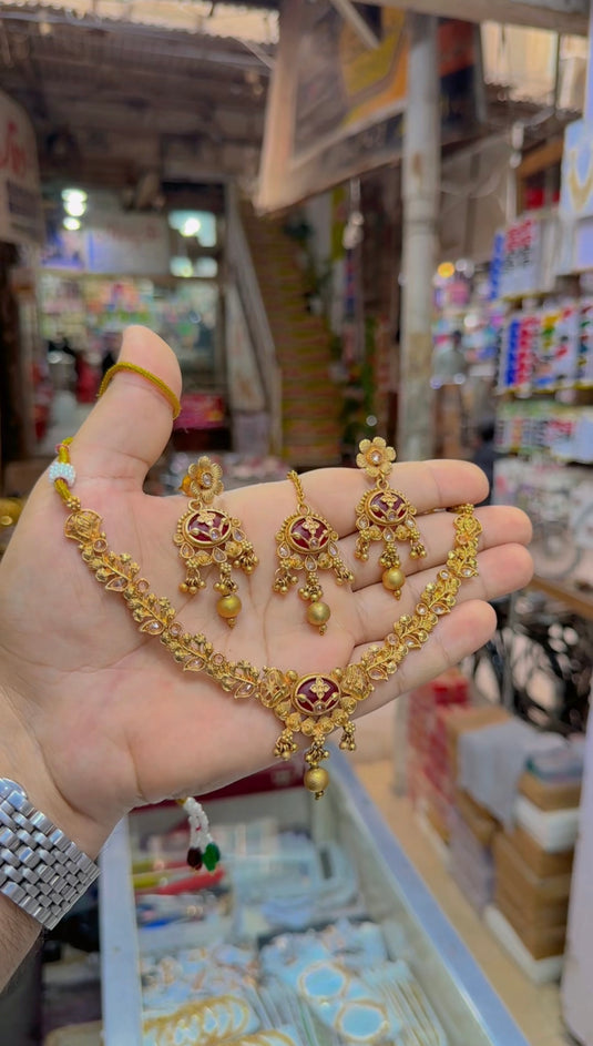 Rajwari necklace set (Ns327)