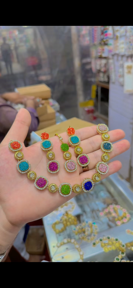Zircone Necklace set (Ns303)