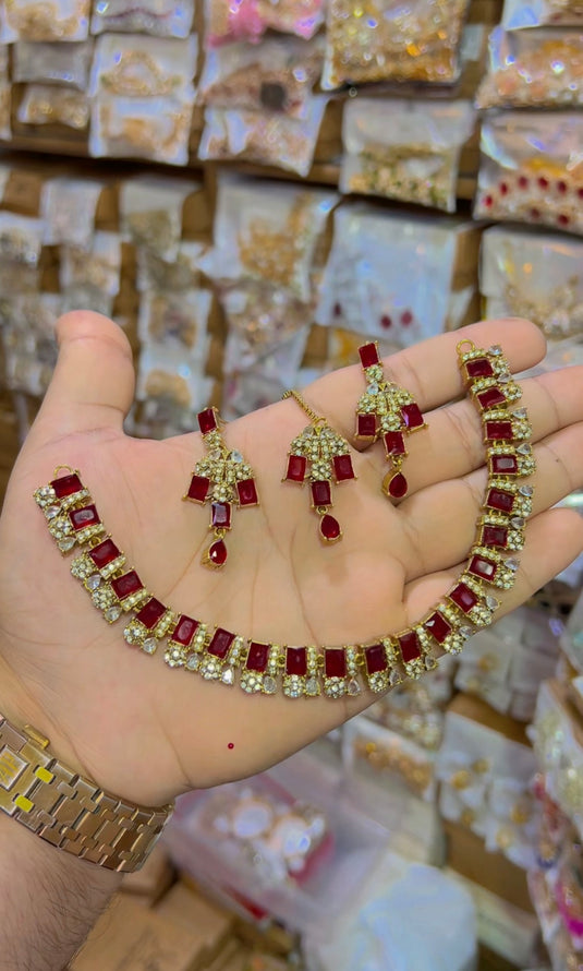 Zircone necklace set (Ns112)