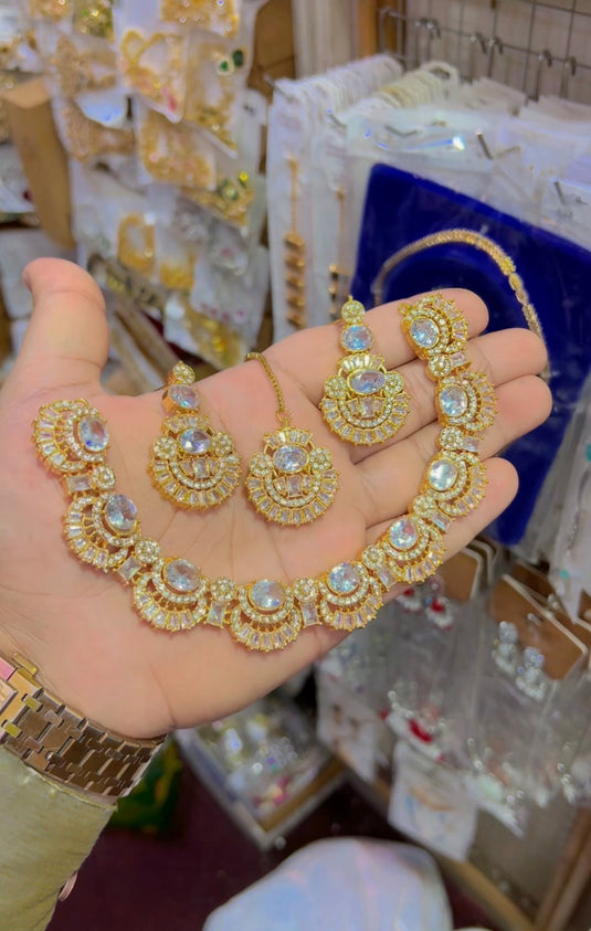 Zircone necklace set (Ns087)