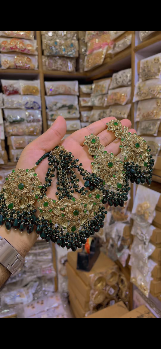 Real 3 D Zircone Bridal Set(Ns098)