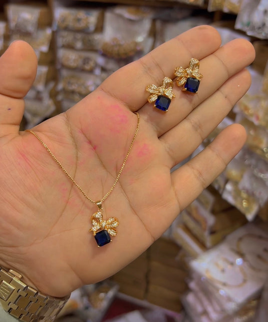 Gold plated locet set (Ls092)