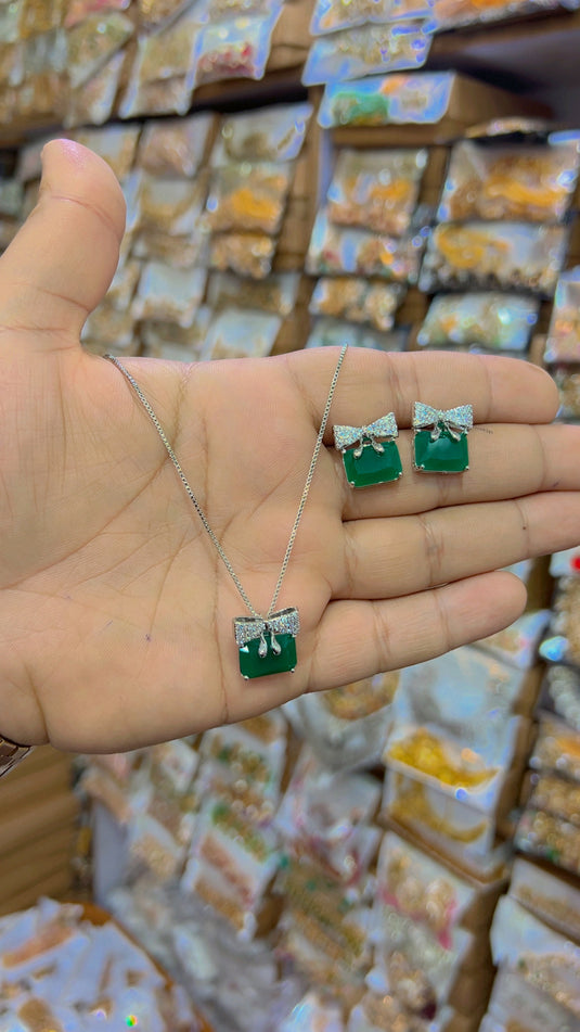 Ad zircone Locket set (Ls36)